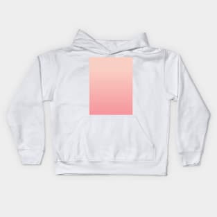 Light Peach Pale Pink Ombre Fade Sunset Gradient Kids Hoodie